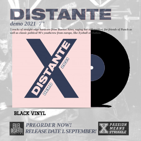 PREORDER Distante - Demo 2021 7" Black Vinyl!